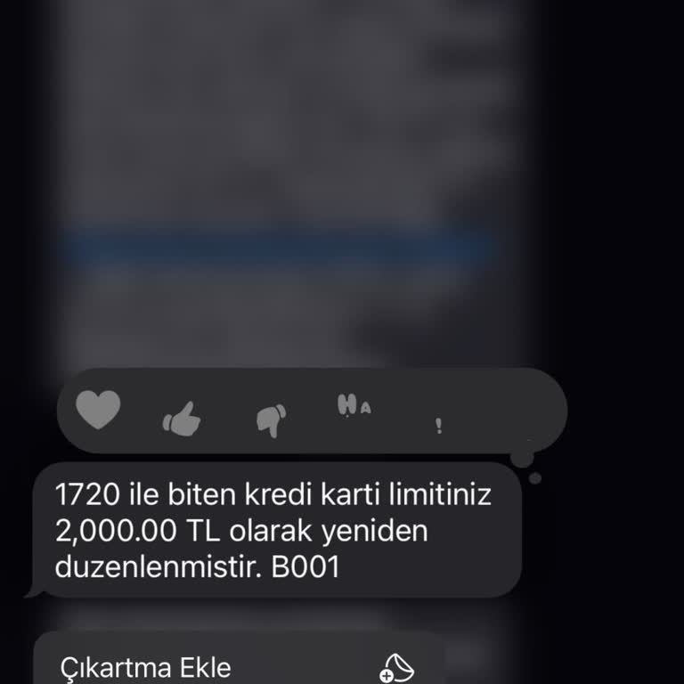 Kredi Kartı Limiti Artışı İçin Acil Yardım Talebi