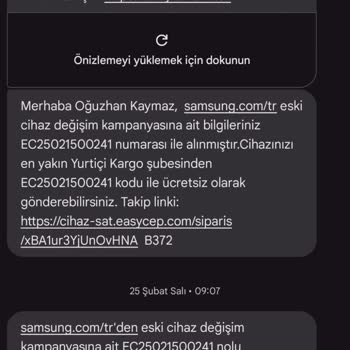 Samsung'un Eski Telefon Değişim Kampanyasında Ödeme Sorunu