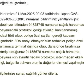 Allianz Sigortadan Beklenmedik Kapsam Dışı Kararı