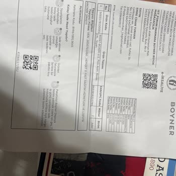 Boyner'den Yanlış Ve Deforme Ürün Gönderimi