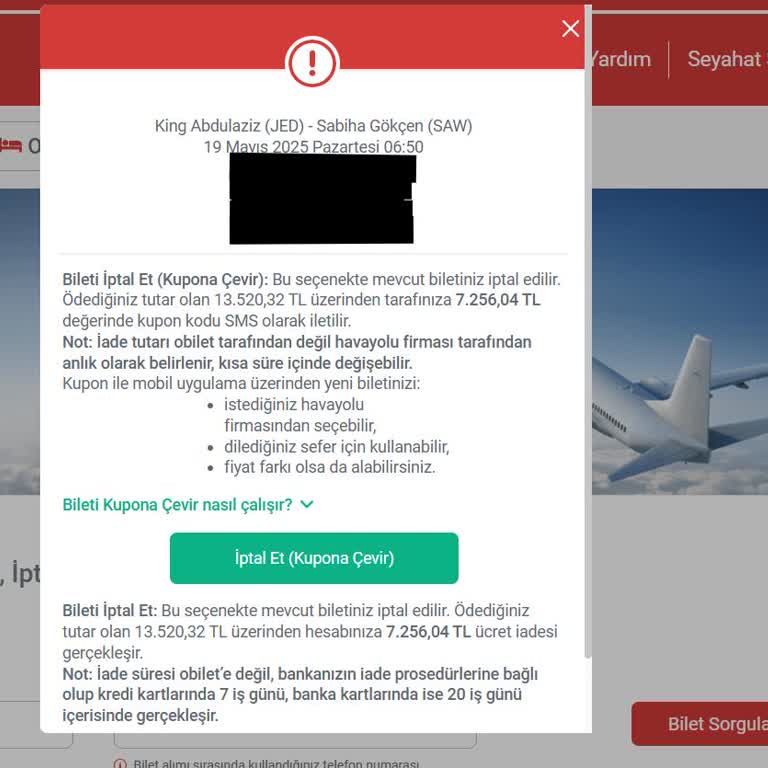Ajet Ticketstornierung nur 50% Rückerstattung wegen Visumproblem
