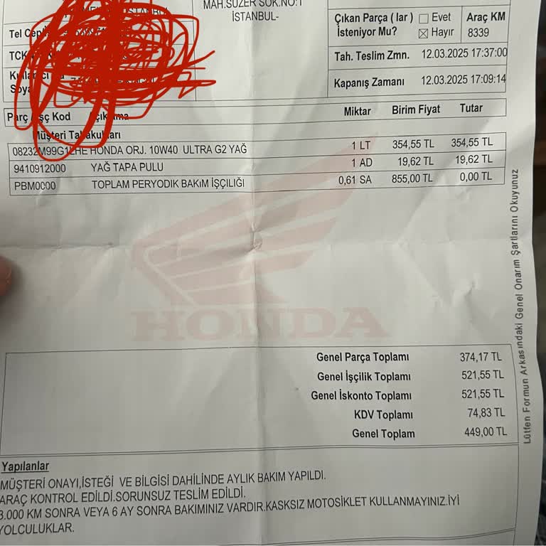 Honda Activa'nın Kayış Problemi Ve Garanti Sorunu