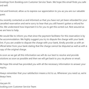 Booking.com Won’t Refund €200 for a Canceled Rome Hotel