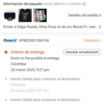 Pedido no entregado de Temu, solicito asistencia o reembolso