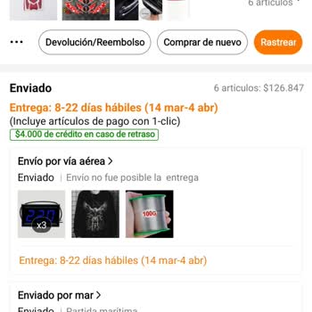 Pedido no entregado de Temu, solicito asistencia o reembolso