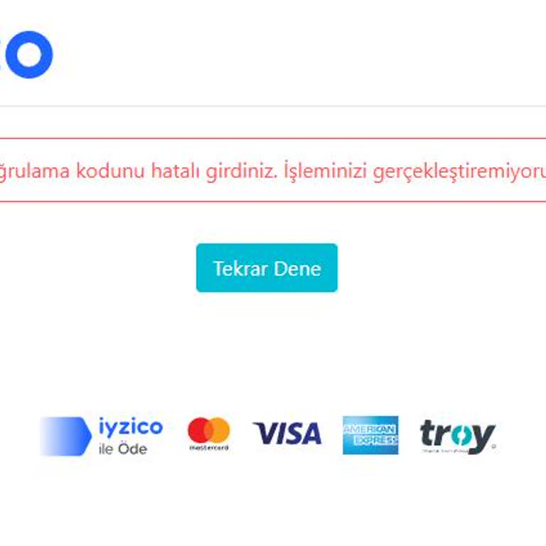 3D Secure Doğrulama Sorunu: Ödeme Tamamlanamıyor