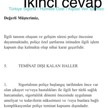 Türkiye Sigorta'nın Provizyon Reddi Mağduriyeti