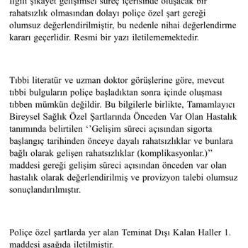 Türkiye Sigorta'nın Provizyon Reddi Mağduriyeti