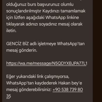 Sahte Burs Başvurusu Mağduriyeti