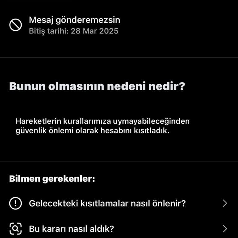 Instagram Mesaj Kısıtlamalarıyla İlgili Haksız Uygulama!
