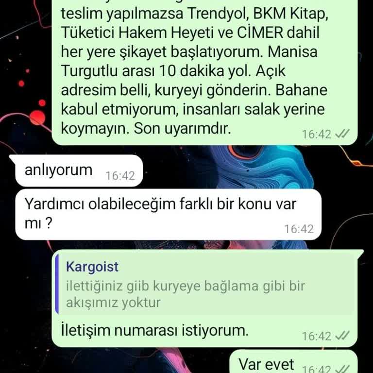 Kargoist İle Teslimat Sorunu Ve Yetersiz Müşteri Hizmeti