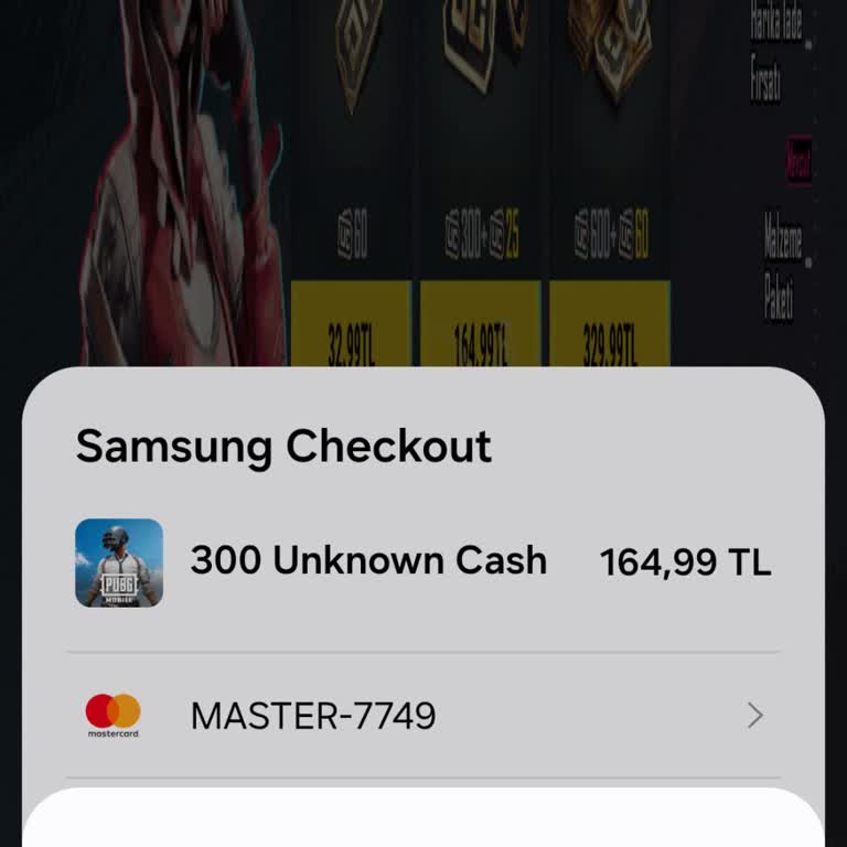 Samsung Galaxy Store Satın Alma Sorunu