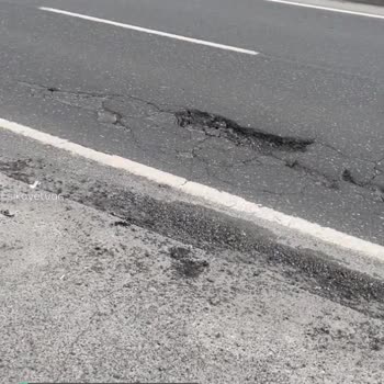 Karayolları Genel Müdürlüğü Gülüç Alaplı İstikameti Bozuk Yol