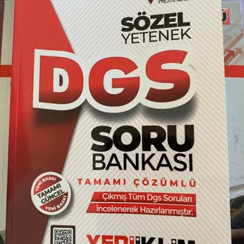 Basım Hatası Nedeniyle Mağduriyet Yaşadığım DGS Soru Bankası