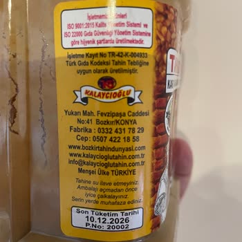 Tahin Kalitesine Güven Sorunu Ve Fiyat Çelişkisi