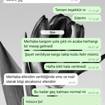 Kargoya Verilmeyen Sipariş Ve İletişim Sorunları