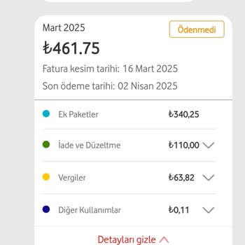 Vodafone Fatura Karmaşası Ve Ek Paket Sorunu