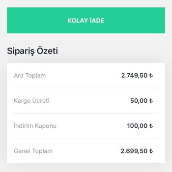 Yanlış Beden Ve Kargo Ücreti Sorunu