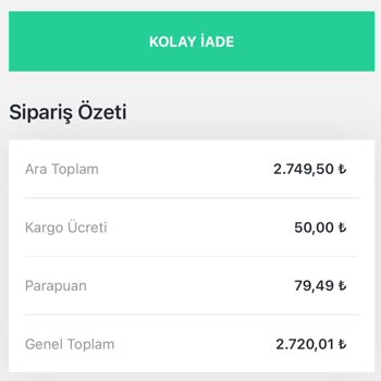 Yanlış Beden Ve Kargo Ücreti Sorunu