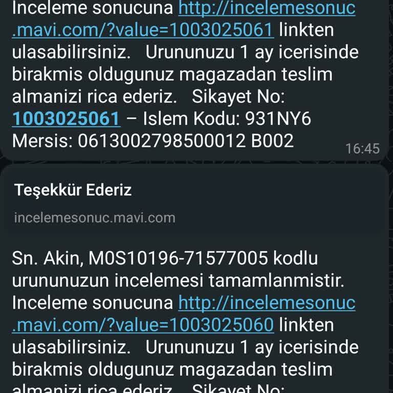 Mavi Ürünlerinde Kalite Sorunu Ve Yetersiz Müşteri Hizmeti
