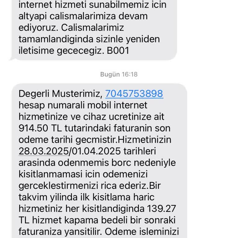 Habersiz Fatura Artışı Ve Müşteri Mağduriyeti