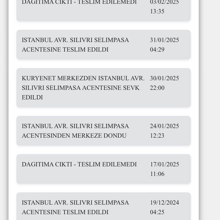 Kuryenet'in Sürekli Geciken Kart Teslimatı
