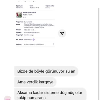 Siparişimin Kargo Süreci Hakkında Belirsizlik