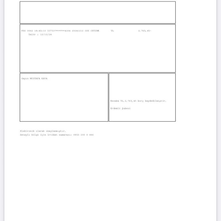 Çetinkaya Market'te Kaybolan Çek Mağduriyeti