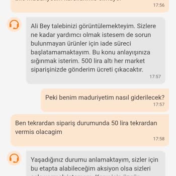 Trendyol Hızlı Market'ten Gelen Ayıplı Ürünler Ve Yetersiz Müşteri Hizmetleri