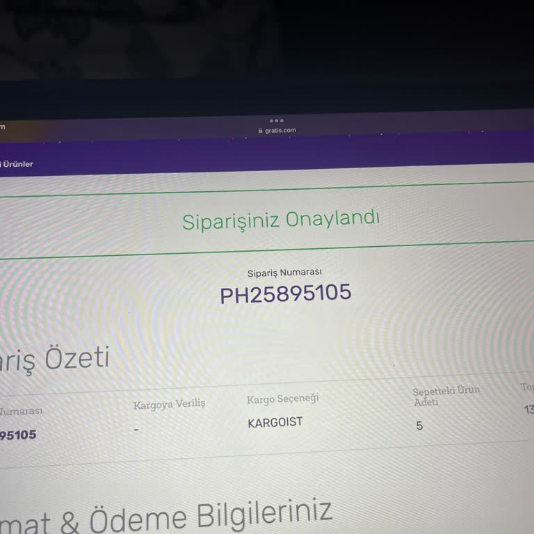 Gratis Online Sipariş Takip Sorunu