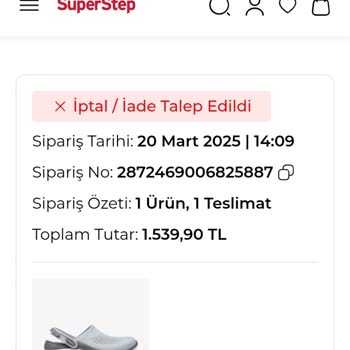 SuperStep Stokta Olmayan Ürün Ve İptal Edilen Sipariş: Hayal Kırıklığı