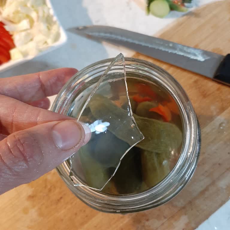 Turşu Kavanozunda Cam Parçası Şoku