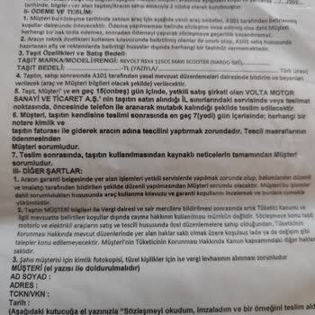 A101'den Aldığım Motosikletin Teslimat Sorunu