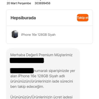 Hepsiburada'da İptal Edilen Ürünün Para İadesi Yapılmıyor