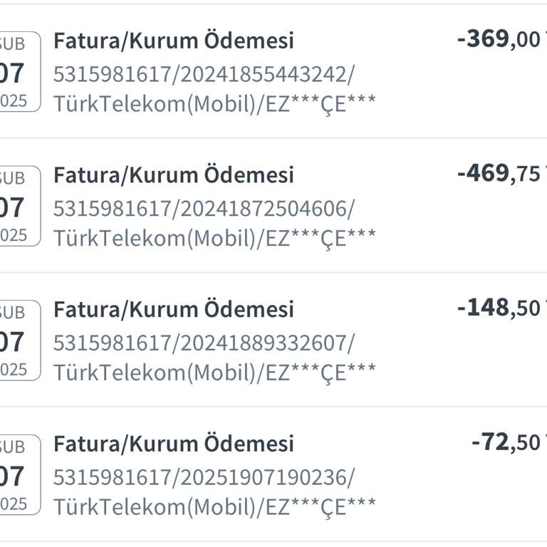 Kullanmadığım Hat İçin Fatura Şoku