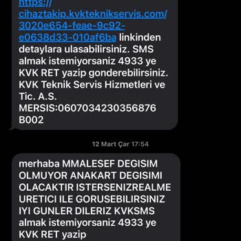 Yeni Telefonun Anakart Sorunu Ve Yetersiz Destek
