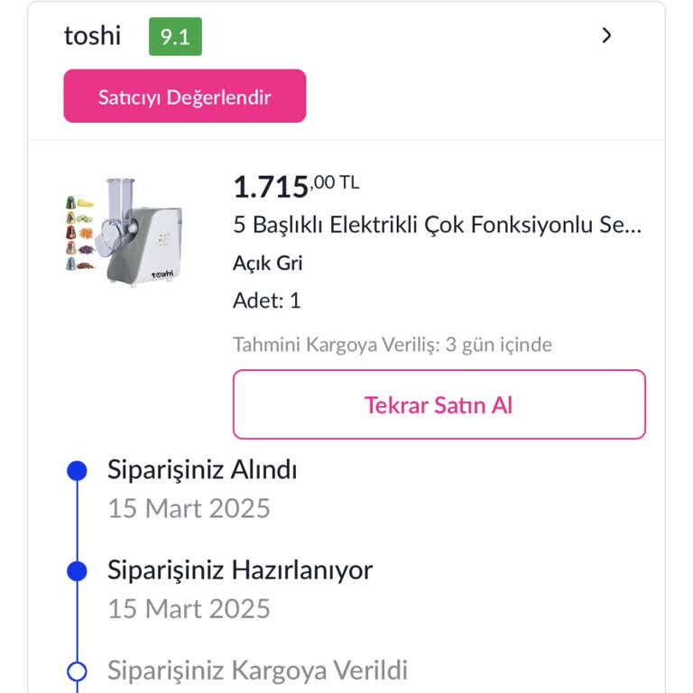 Pazarama'dan Sipariş Gecikmesi Ve Müşteri Mağduriyeti