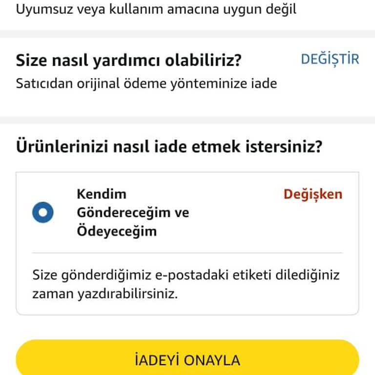 Beklenmedik İade Ücreti Şoku