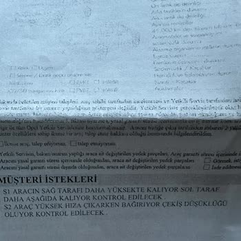 Opel Servisinde Test Sürüşü Yapılmadan Çözümsüzlük