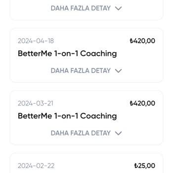 Betterme Uygulamasında Usulsüz Ödeme Çekimleri ve İade Talebi