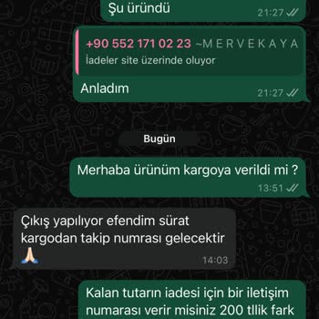 Sipariş Sorunu Ve İletişim Eksikliği