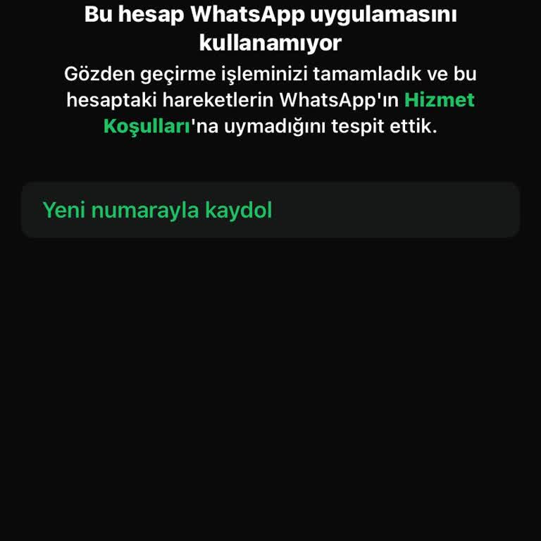 WhatsApp Hesabına Erişim Engeli Ve Acil Çözüm Talebi