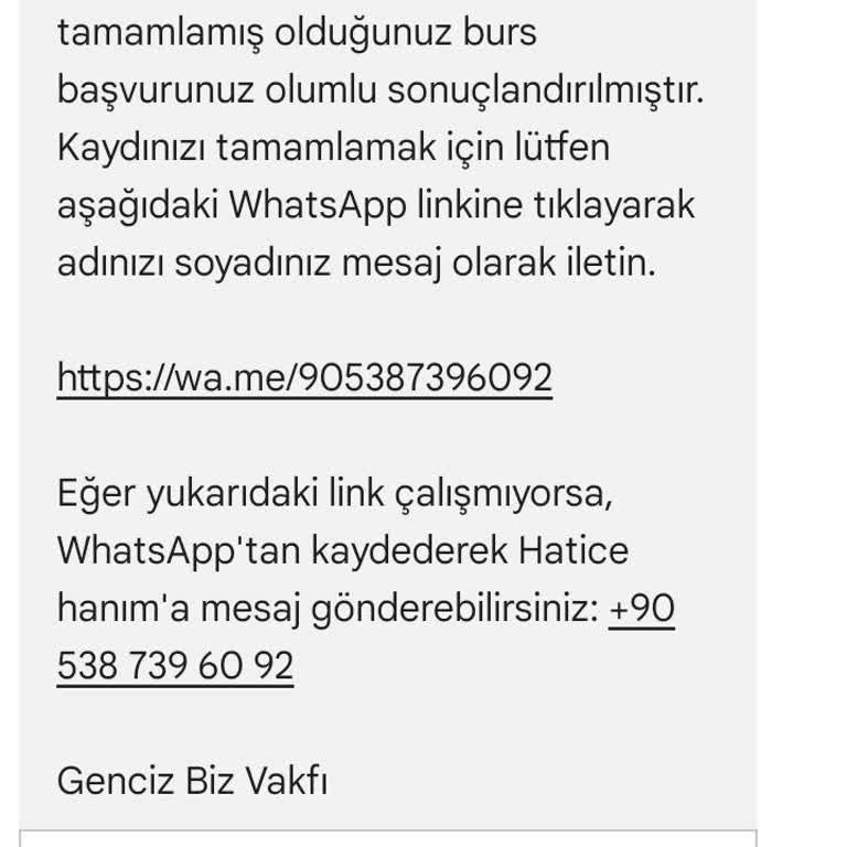 Sahte Burs Başvurusu Tehlikesi