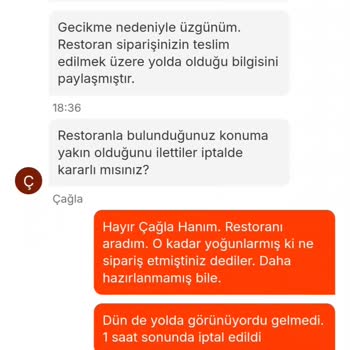 Migros Yemek Platformunda İptal Edilemeyen Sipariş Sorunu