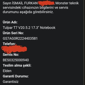 Teknik Servis Yanlış Teşhis Ve Yüksek Ücret Talebi