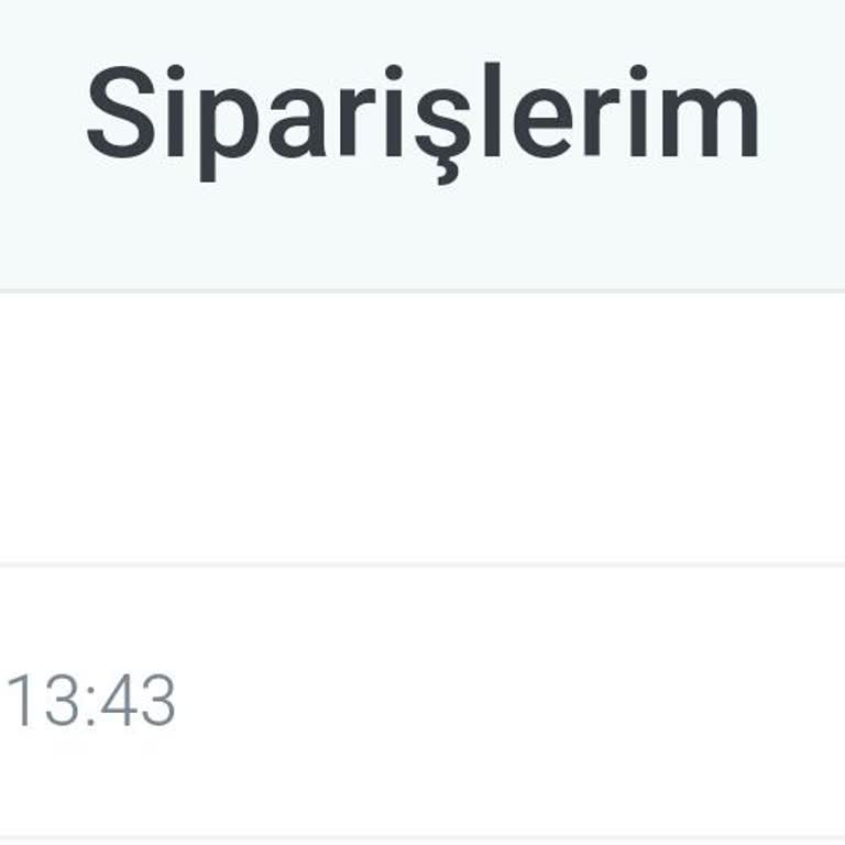 Siparişin Ardından Sessizlik