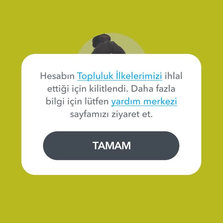 Snapchat Hesabım Haksız Yere Kilitlendi