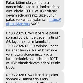 Gece Yarısı Hattıma Tanımlanan GB Ve Şaşırtıcı Fatura