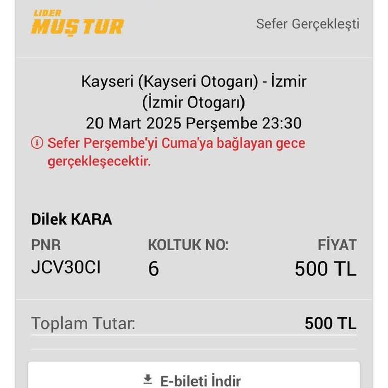 Otobüs Seferi Mağduriyeti Ve Haksız Kazanç