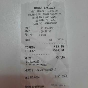 AVM'de Alınan Tatlıdan Beklenen Lezzet